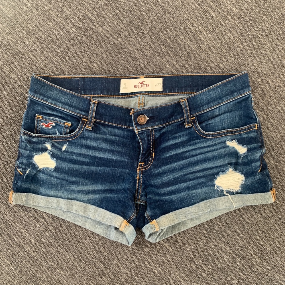 Hollister Dark Jean Shorts Size 5